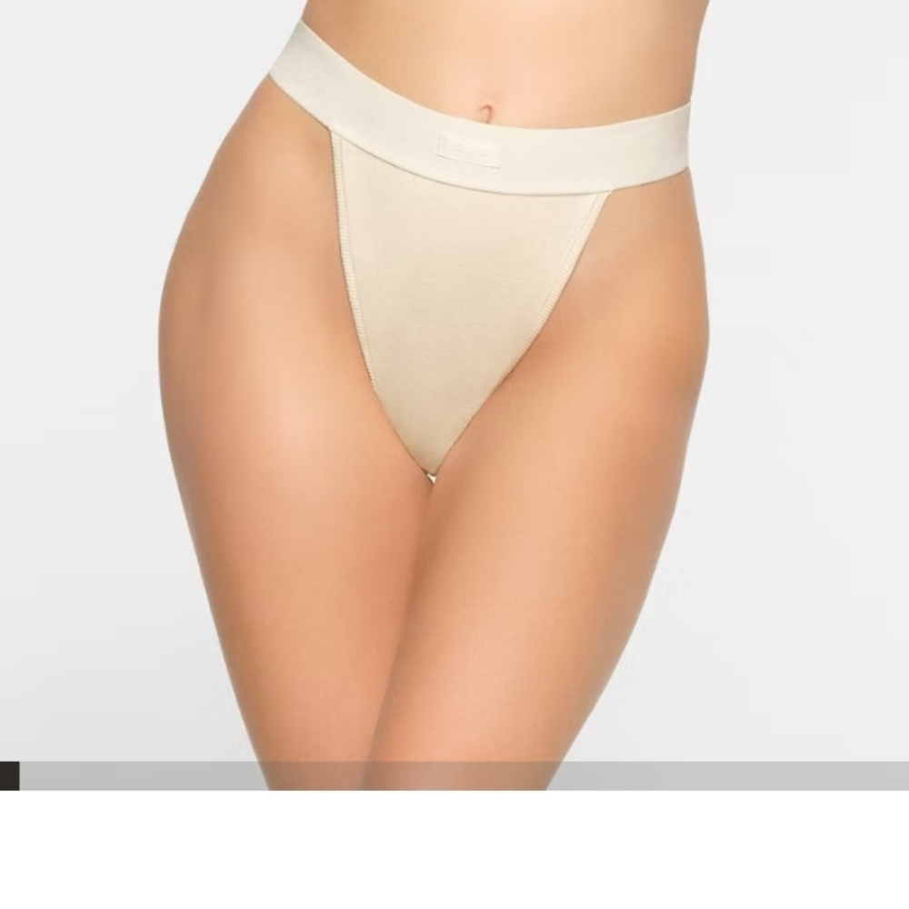SKIMS Cotton Rib Thong